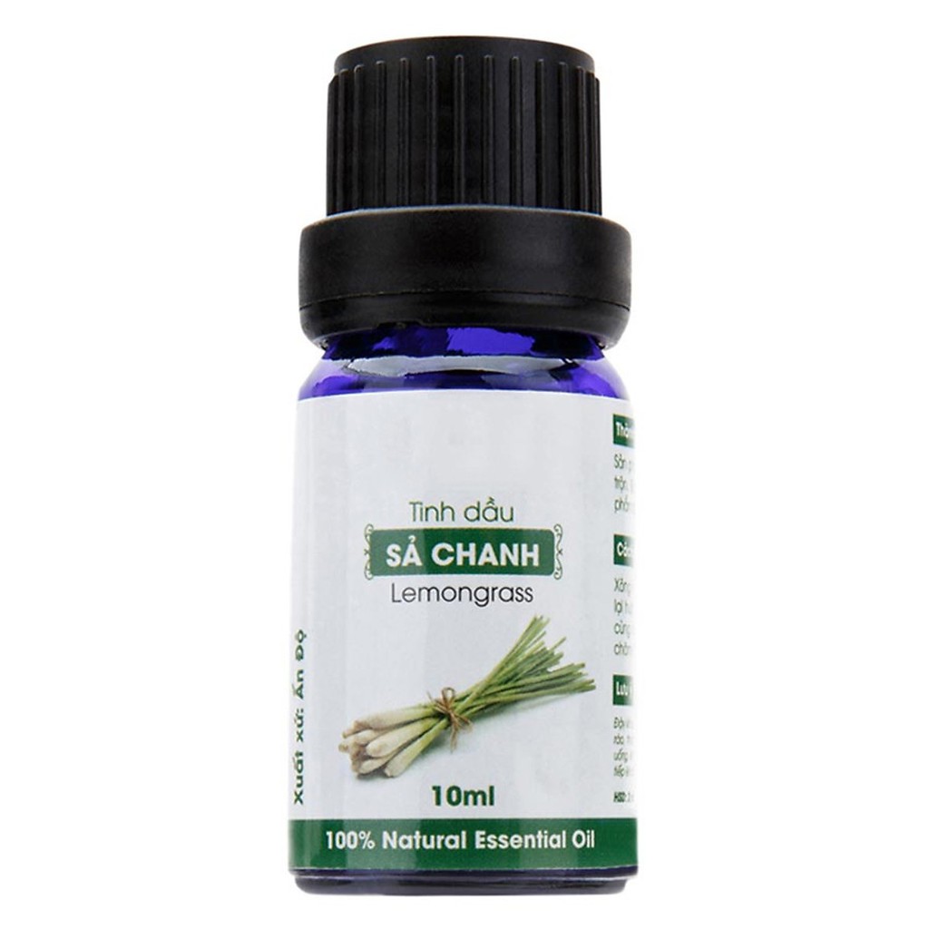 Combo 5 Chai Tinh Dầu Sả Chanh + Quế + Cam + Tràm + Bưởi (10ml x 5)