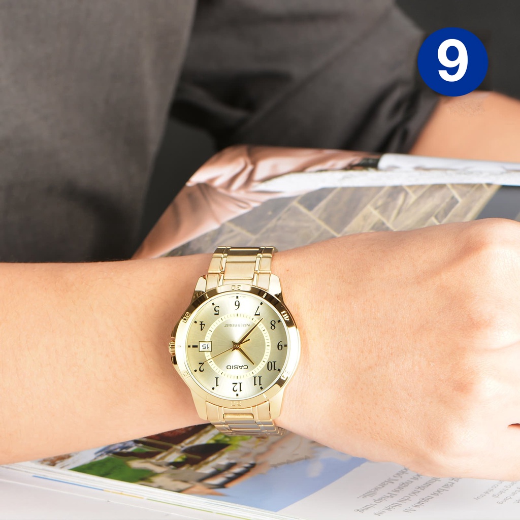 Đồng hồ nam dây kim loại Casio chính hãng Anh Khuê MTP-V004 Series (41mm)