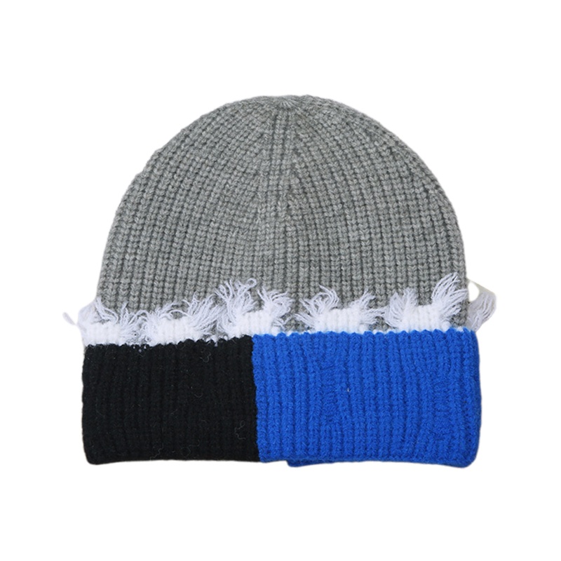Mũ beanie Dệt Kim Co Giãn Màu Khối Đơn Giản Thời Trang Hàn Quốc