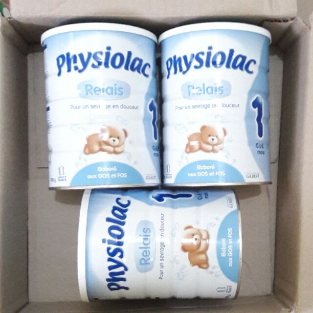 Combo 3 lon sữa Physiolac số 1 loại 900g