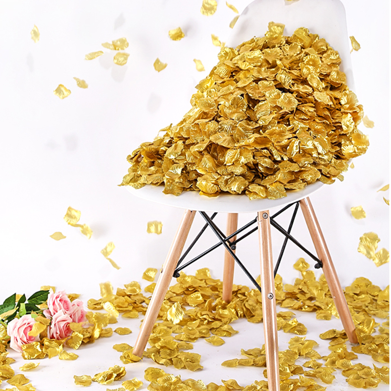 100 Cánh Hoa Hồng Lụa 5x5cm Trang Trí Tiệc