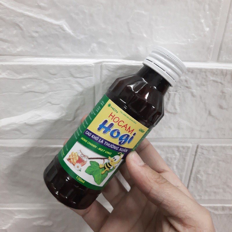 Siro ho - Siro húng chanh - Cao khô lá thường xuân HOCAM HOGI chai 120ml