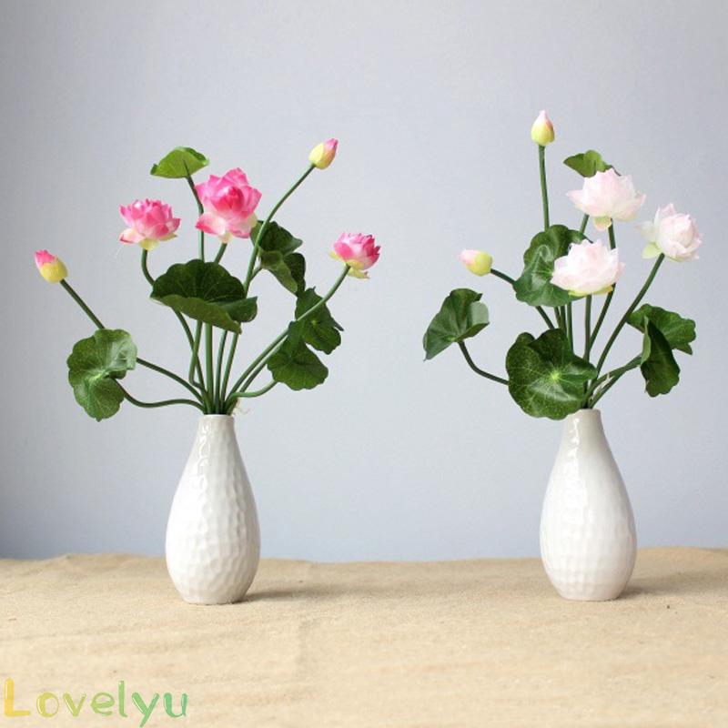Hoa Sen Giả 32cm Trang Trí Đa Năng