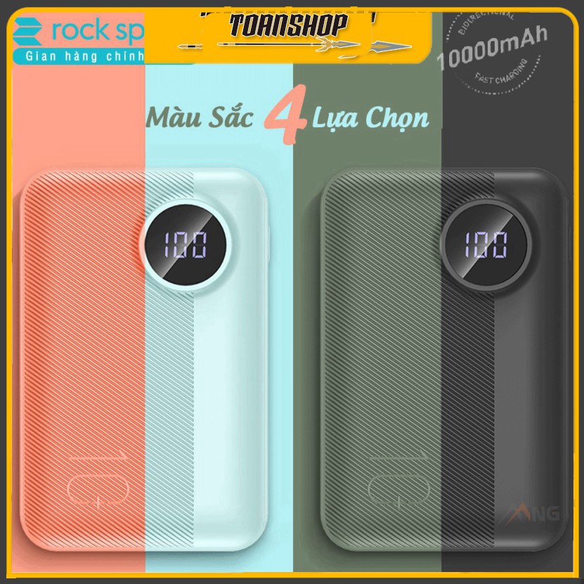 Sạc dự phòng, Pin dự phòng P75 Mini 10.000mAh Sạc nhanh chuẩn PD - Chính hãng RockSpace