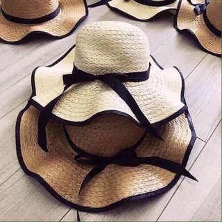 Nón cói vành rộng buộc nơ #sỉ 75k