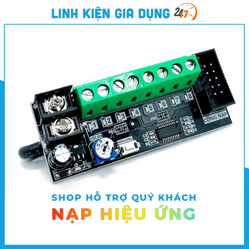 Mạch điều khiển led vẫy 8 kênh công suất 6A