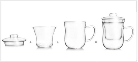 Cốc pha trà có lõi lọc 350ml