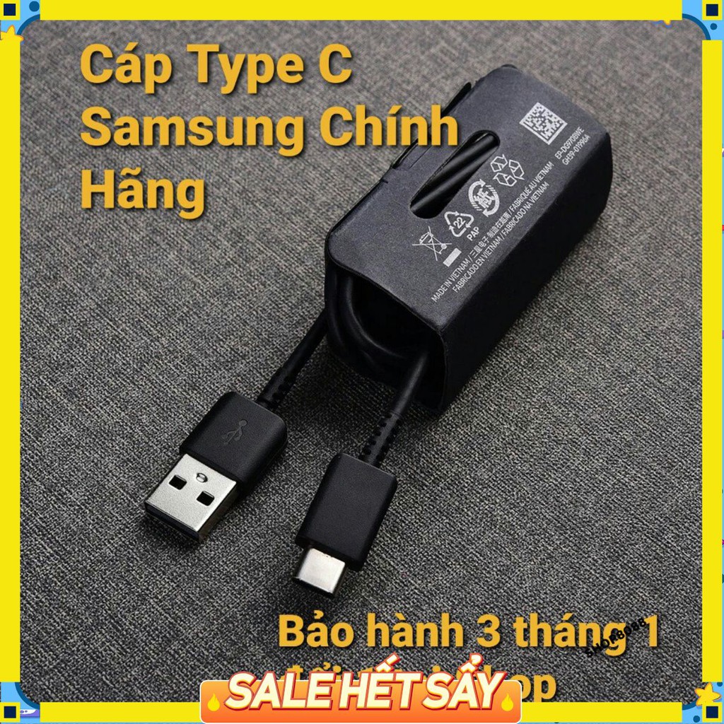 Dây cáp sạc Samsung chính hãng Type-C Usb, Micro Usb 1m hỗ trợ sạc nhanh Note 9/Note 8/S9/S8/ S7 S6