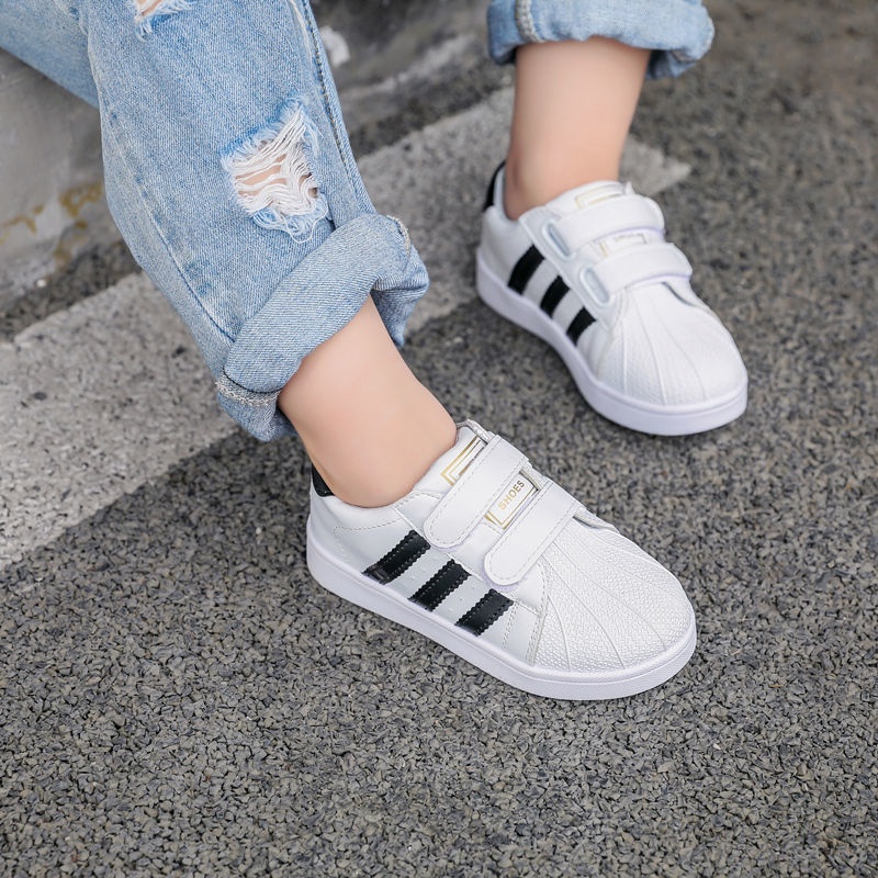 Giày thể thao cho bé ⚡FREESHIP⚡ Giày bé trai bé gái DAS 3 vạch đen hàng đẹp da mềm êm chân