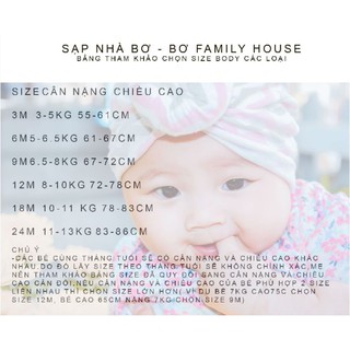 [SIÊU ĐẸP] Bodysuit ✅ cho bé gái ✅ 3-24M