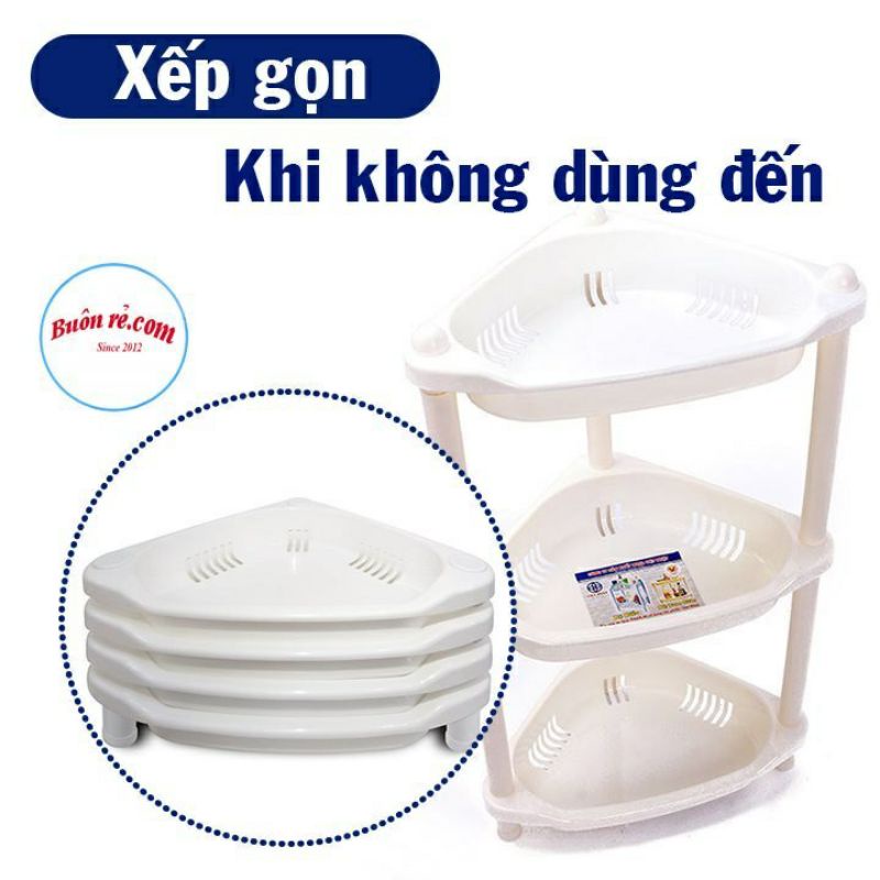 KỆ GÓC TAM GIÁC NHỰA VIỆT NHẬT 2 TẦNG 3 TẦNG -GIÁ RẺ