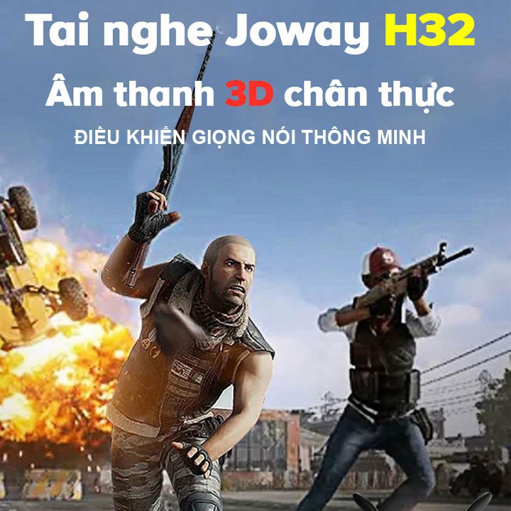 Tai nghe bluetooth chuyên gaming Âm thanh vòng 3D JOWAY H32 - NK - Hàng nhập khẩu