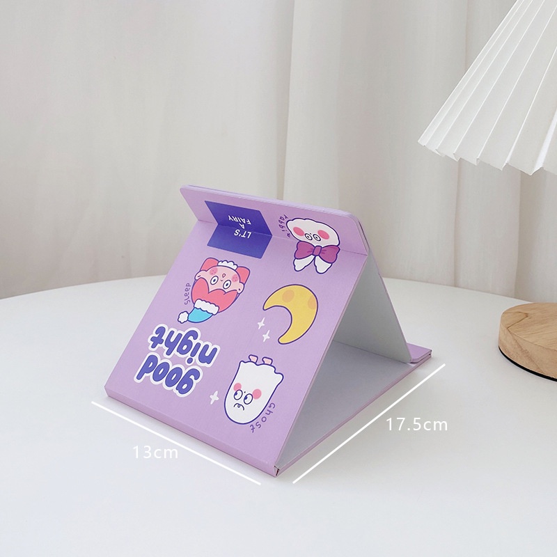 Gương gập giấy  gọn gàng cứng cáp phong cách nhật bản đáng yêu
