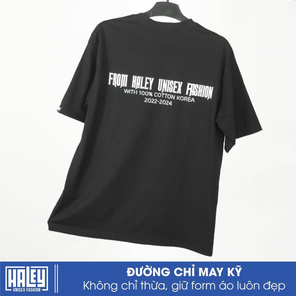 Áo Thun phông Nam Nữ The HALEY King Unisex Tay Lỡ Form Rộng Street wear cá tính cool ngầu TN04