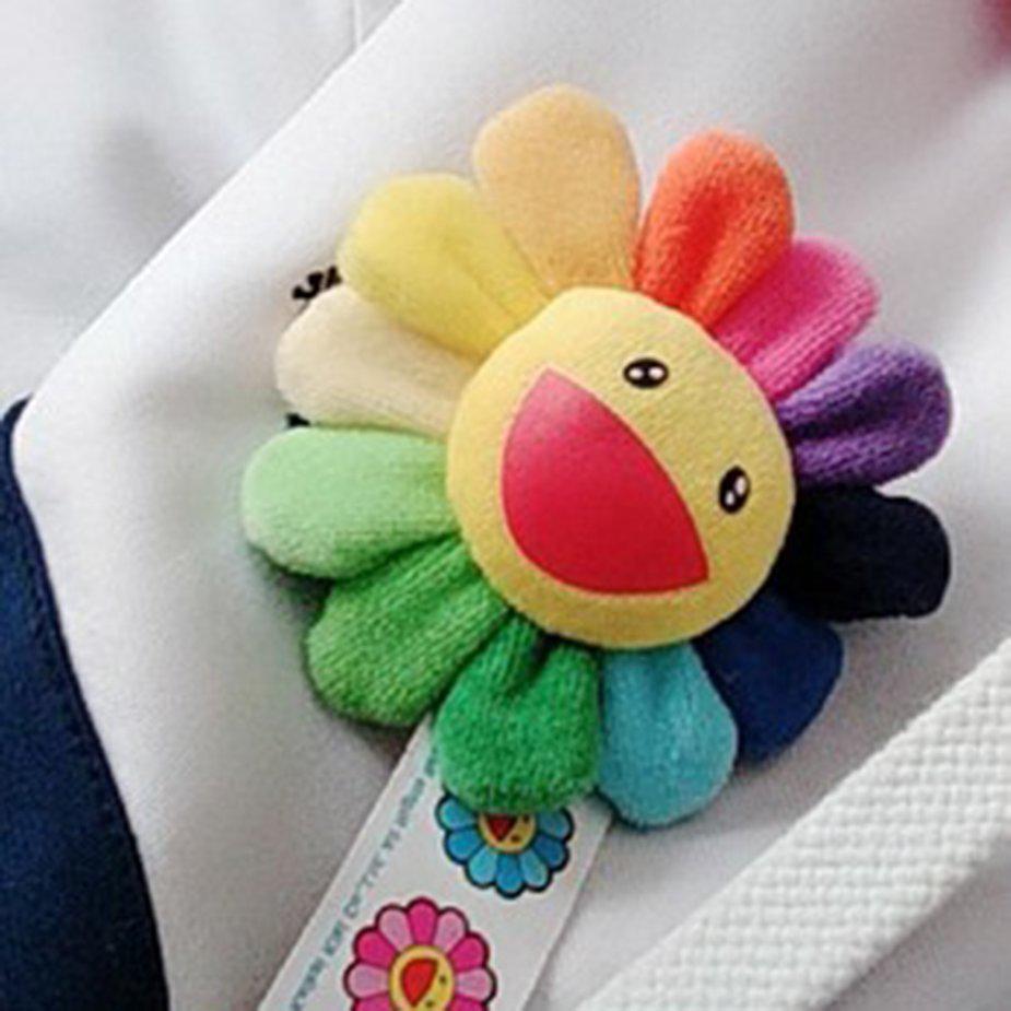FMD❤ Cute Sun Flower Brooch Pin Badge Colorful Wallet Pendant Accessories