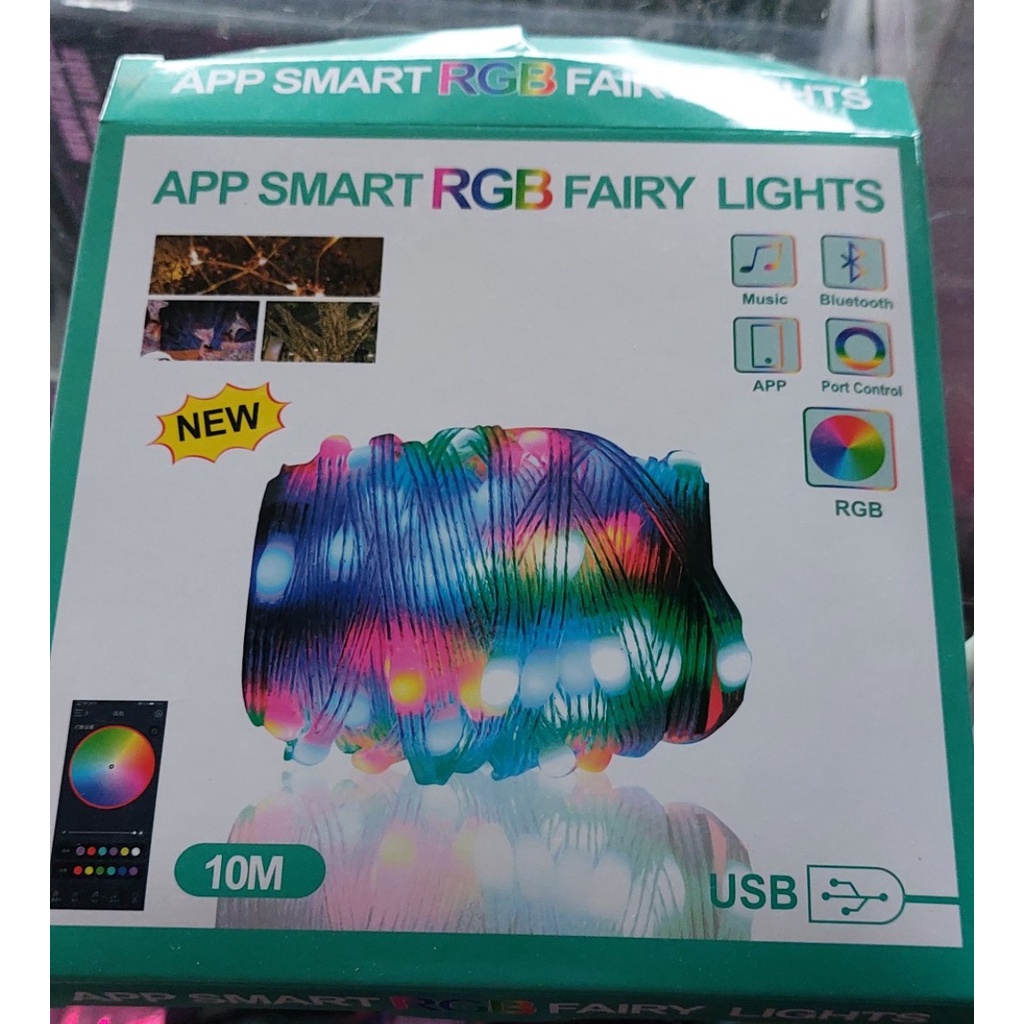 ✅ Dây Đèn Led Đom Đóm 5m, 10m, Nhiều Màu Quấn Cây Thông Noel Điện 5V Nháy Đuổi