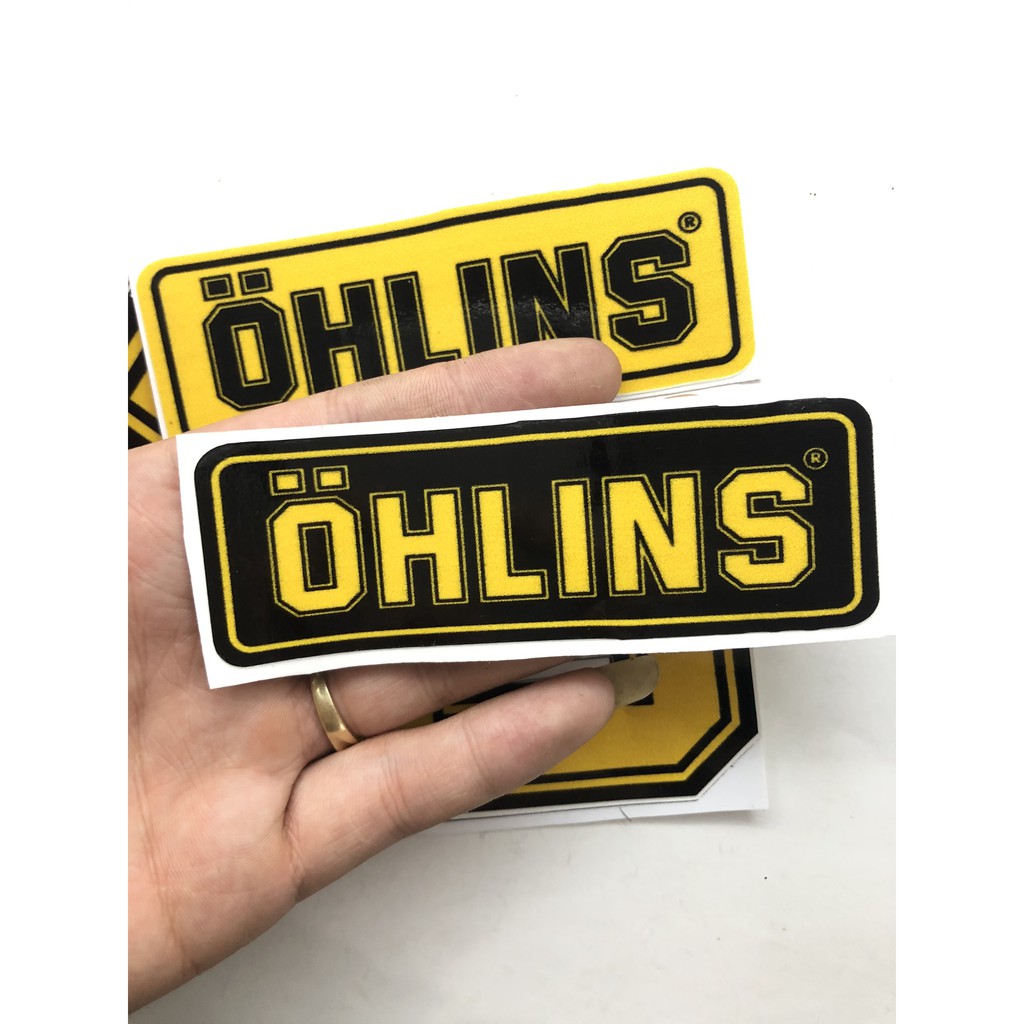 Tem Ohlins 3 lớp dán mọi loại xe