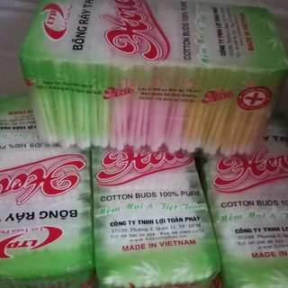 Tăm bông Đầu to (12 bịch nhỏ)