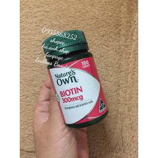 Biotin 300mcg Nature Own 100 viên