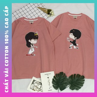 Áo đôi nam nữ tình yêu bạn thân đẹp giá rẻ ❤️COUPLE STORE❤️BST Áo cặp nam nữ mới nhất 2021 chất thun cotton 100% cao cấp