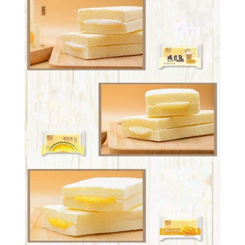 Bánh Bông Lan Yipin Đậu Nành / Sầu Riêng / Xoài Thơm Ngon - VỊ SIÊU HOT