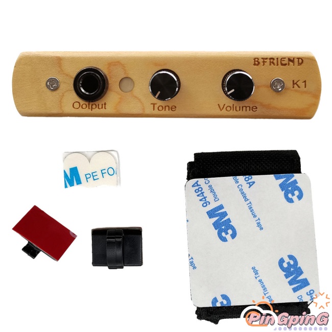 Hệ Thống Pickup Điện Tử PING K1 Cajon Với Đầu Ra Âm Lượng 6.35mm Điều Khiển Âm Lượng Cho Trống
