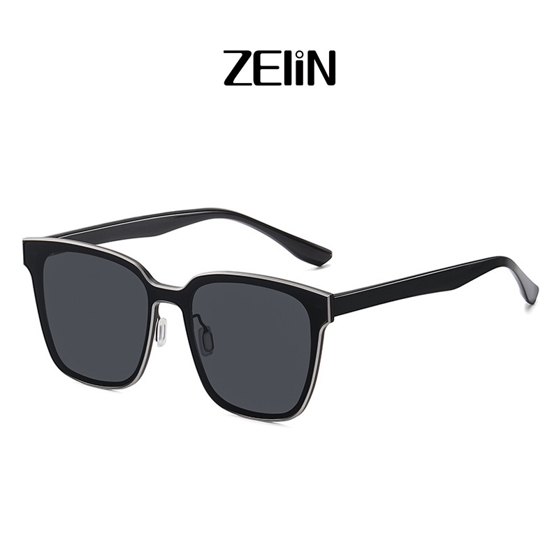 Kính mát phân cực Zelin bm7701 gọng nhôm từ tính hai màu thời trang unisex