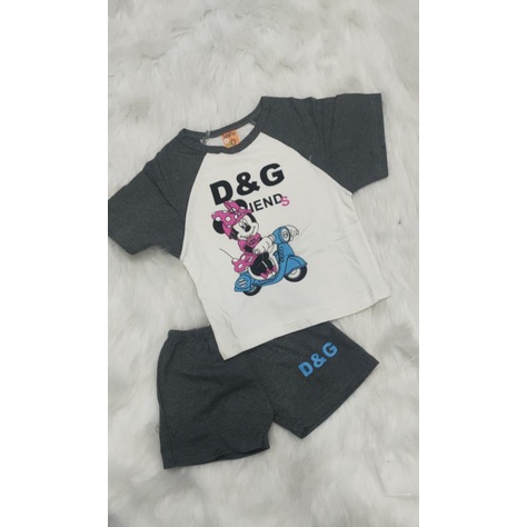 Bộ tay ngắn quần short thun cotton cho bé trai/ gái