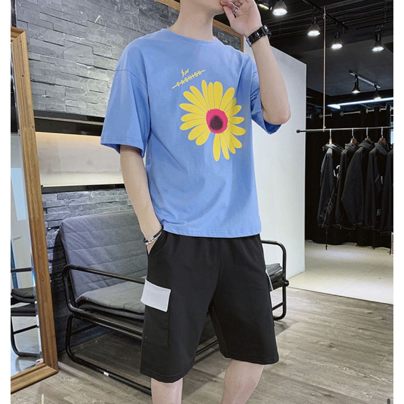 [ Bộ hè- Siêu Mát ] Bộ Thể Thao, Bộ Mặc Nhà Nam Hoa Cúc mới siêu hot 2021 | BigBuy360 - bigbuy360.vn