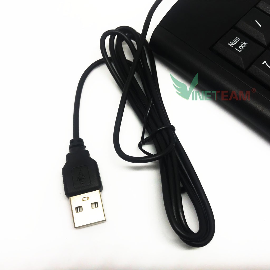 Bàn phím số rời có dây kết nối cổng USB cho máy tính , laptop sử dụng cho kế toán Model KJ-06-Xgamingstore -dc4471