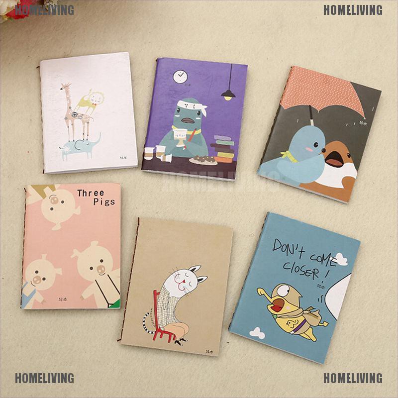 1 Cuốn Sổ Tay Bỏ Túi Mini In Họa Tiết Hoạt Hình Dễ Thương