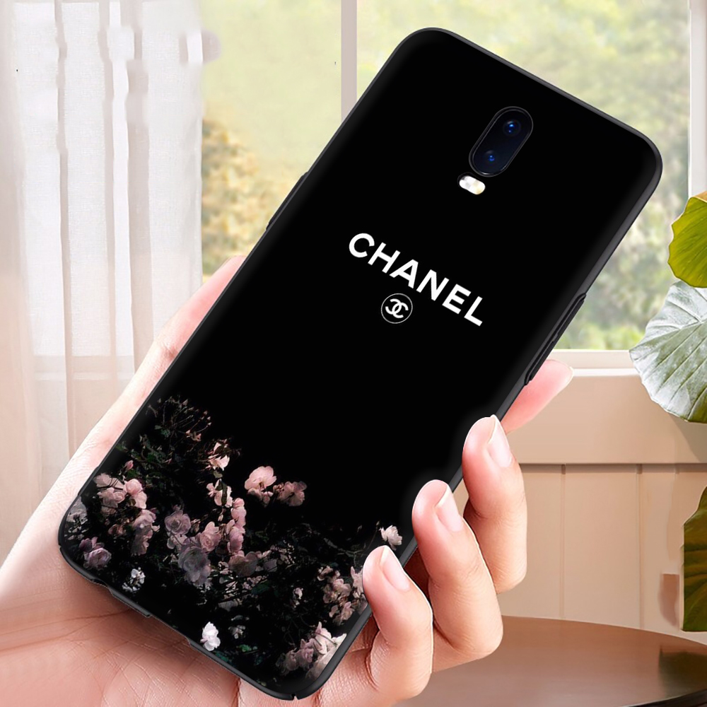 Ốp Điện Thoại Tpu Dẻo Màu Đen In Logo Chanel Thời Trang Chống Rơi Cho Oppo F5 A73 F7 F9 A7x F9 Pro F11 A9 2019 F11 Pro