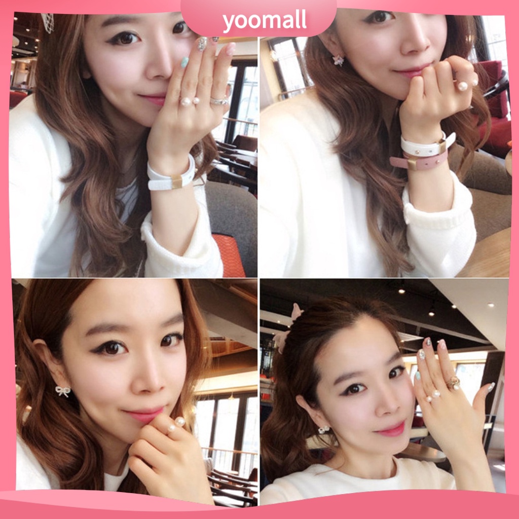 Nhẫn Hở Đính Ngọc Trai Giả Bằng Hợp Kim Thời Trang Cho Nữ