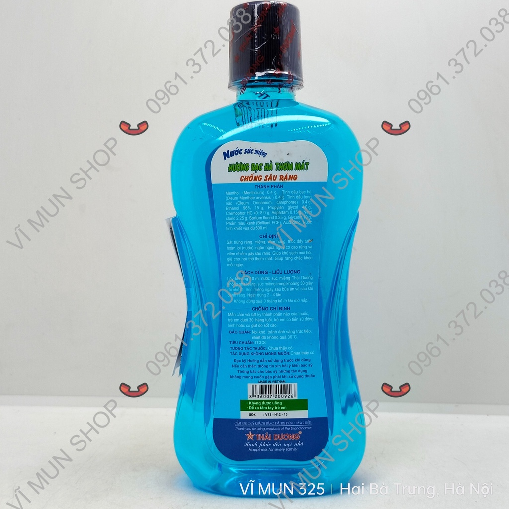 NƯỚC SÚC MIỆNG THÁI DƯƠNG 500ml