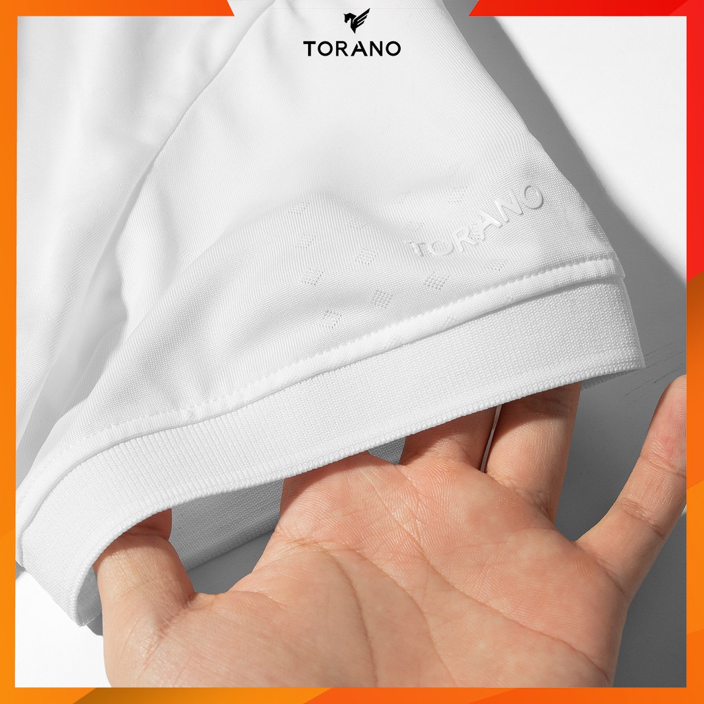 Áo thun polo nam TORANO áo thun nam tay ngắn cổ bẻ logo TORANO màu trắng bo trơn  hàng thiết kế T071 | BigBuy360 - bigbuy360.vn