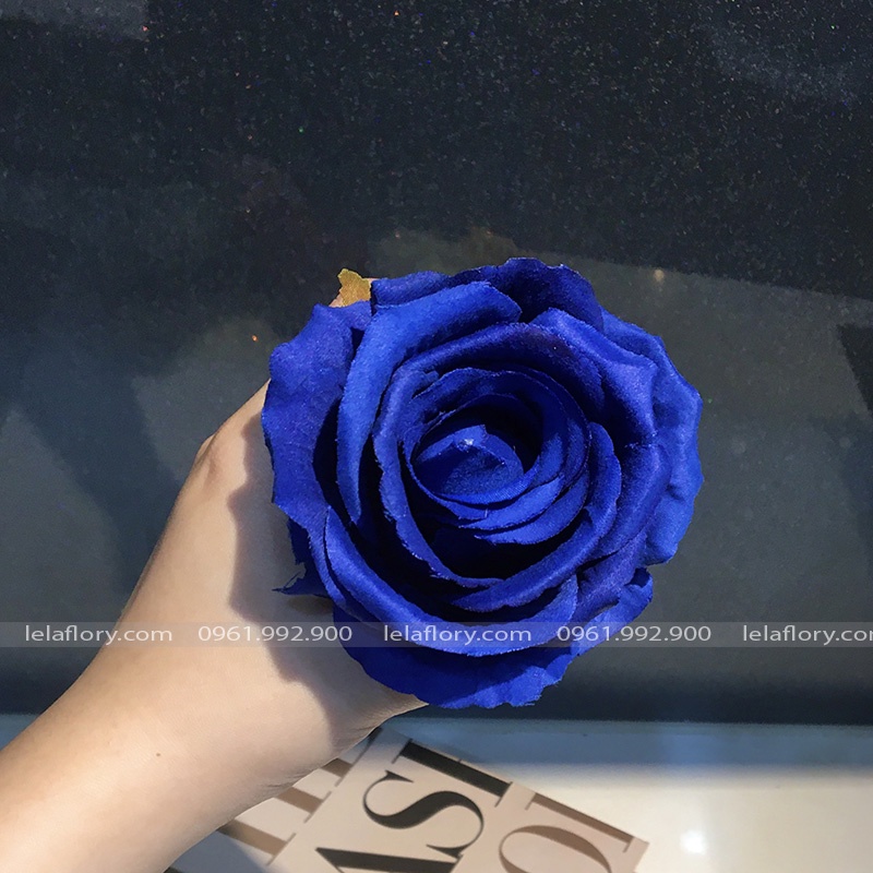 Đầu Bông Hoa Hồng Nhung Cao Cấp Nhiều Màu, Hoa Lụa hồng nhung Thích Hợp cắm lọ Trang Trí, Decor Nhà Cửa - HOG0004