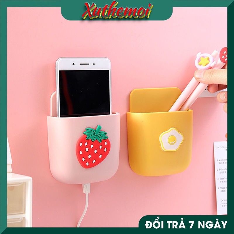 Hộp đựng điện thoại, điều khiển ti vi dán tường dễ thương