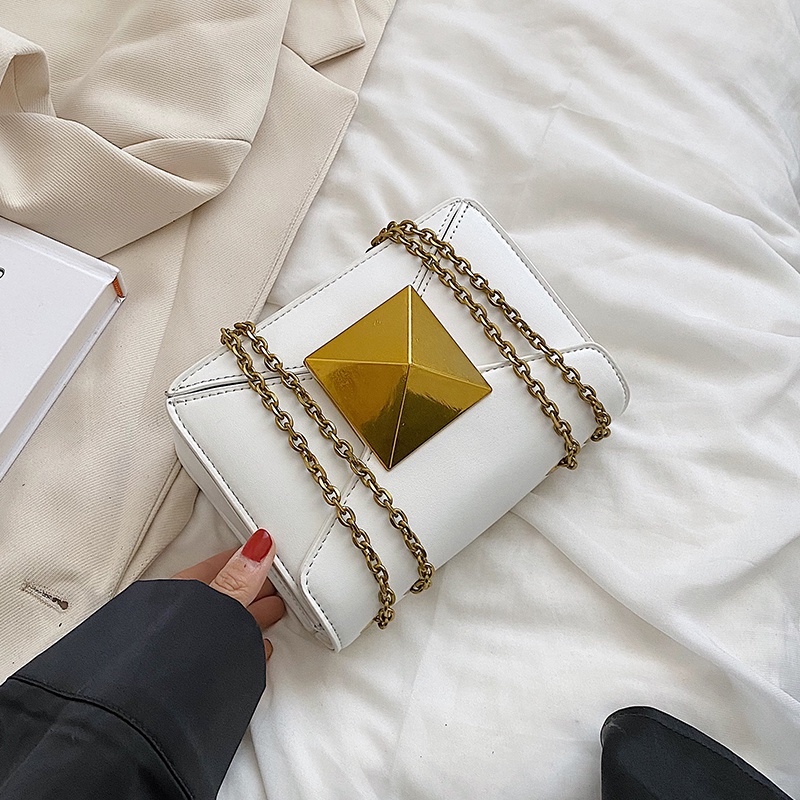 IELGY Túi Đeo Vai Phối Dây Xích Thời Trang Dành Cho Nữ