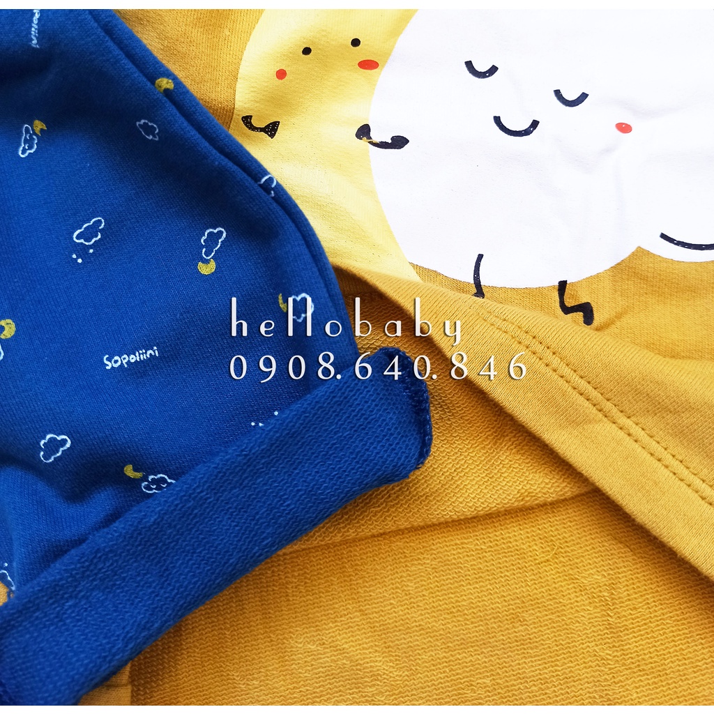 Bộ áo quần dài tay bé trai bé gái Sopoliini xuất Hàn