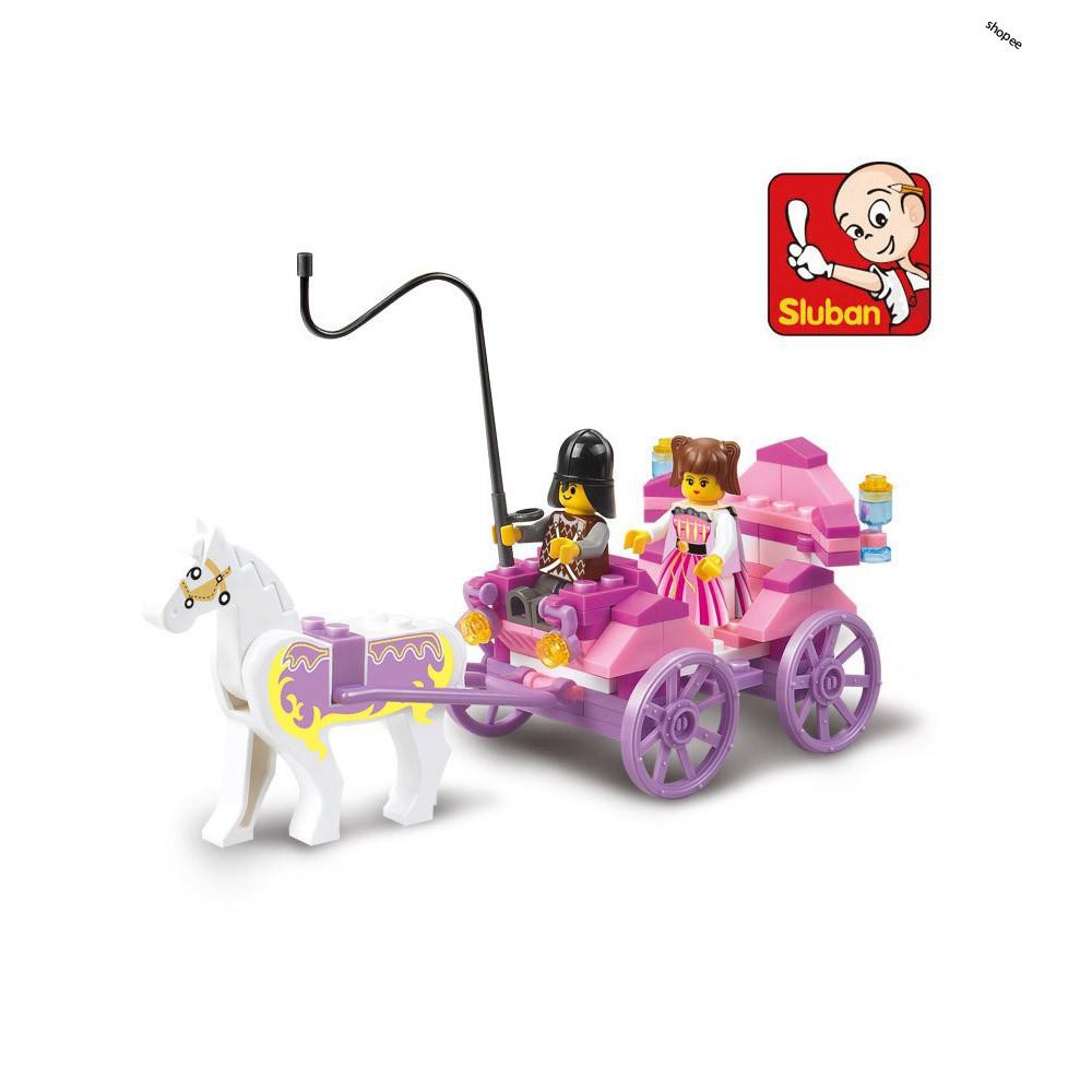 [Lego giá rẻ ]  Xếp hình lego con gái ⚡ Ảnh thật⚡ lego xếp hình xe ngựa của công chúa  B0239 gồm 99 pcs