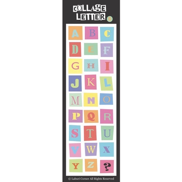 STICKER CHỮ COLLAGE LETTER 8 phân loại 🎱