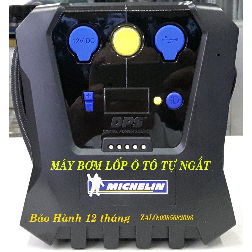 Máy bơm lốp tự ngắt MICHELIN 12266 Chính hãng BH 12 th