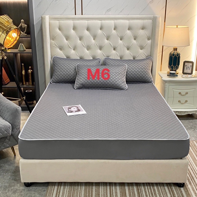 Bộ ga trải  đệm cao su non kích thước 1m6x2m;1m8x2m ;2mx2m2  )