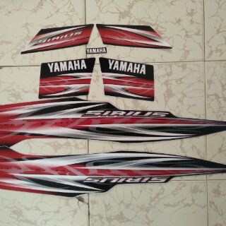 Bộ tem yamaha sirius 2013 đỏ đen