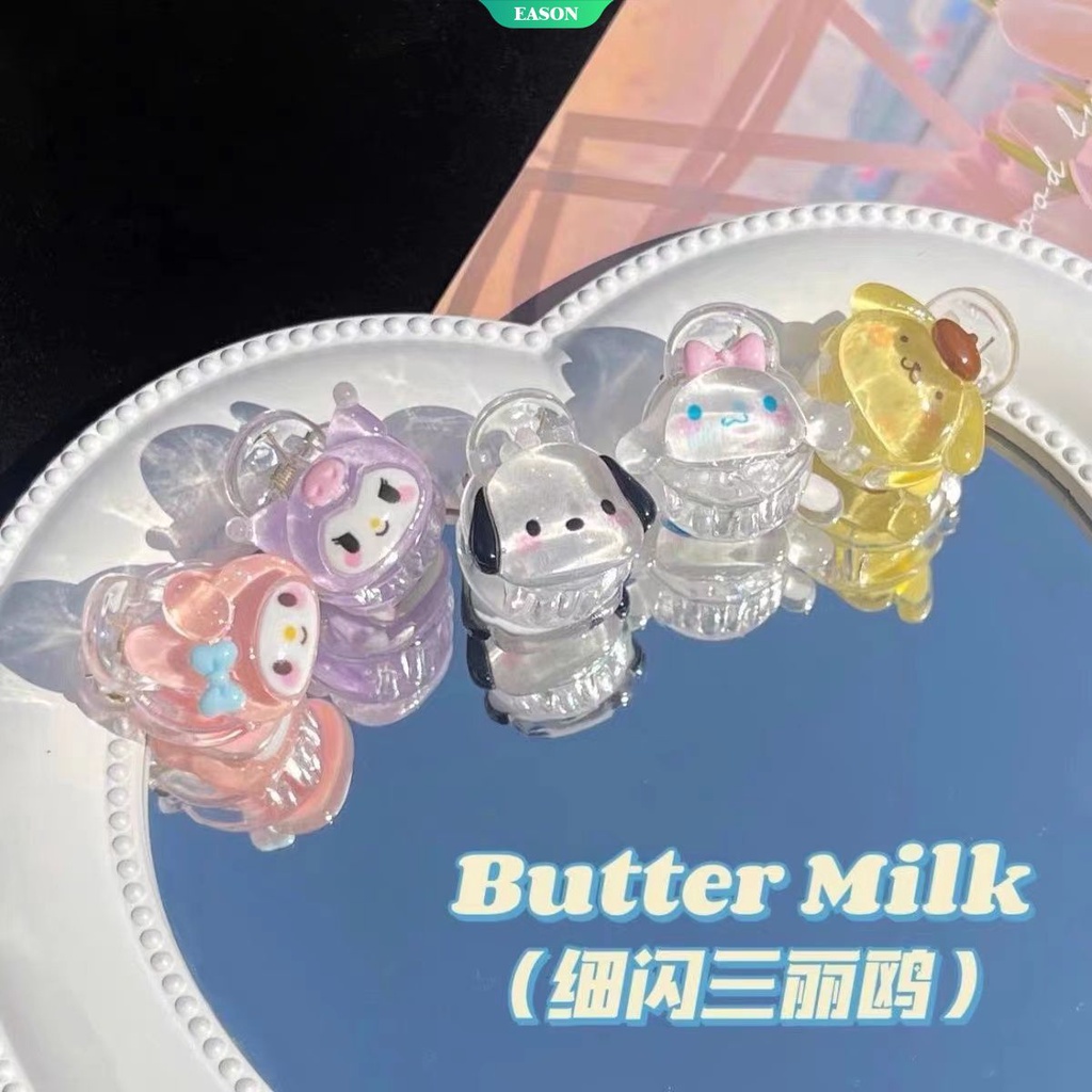 Sanrio Kẹp Tóc Họa Tiết Hoạt Hình Kuromi Đáng Yêu Dành Cho Nữ