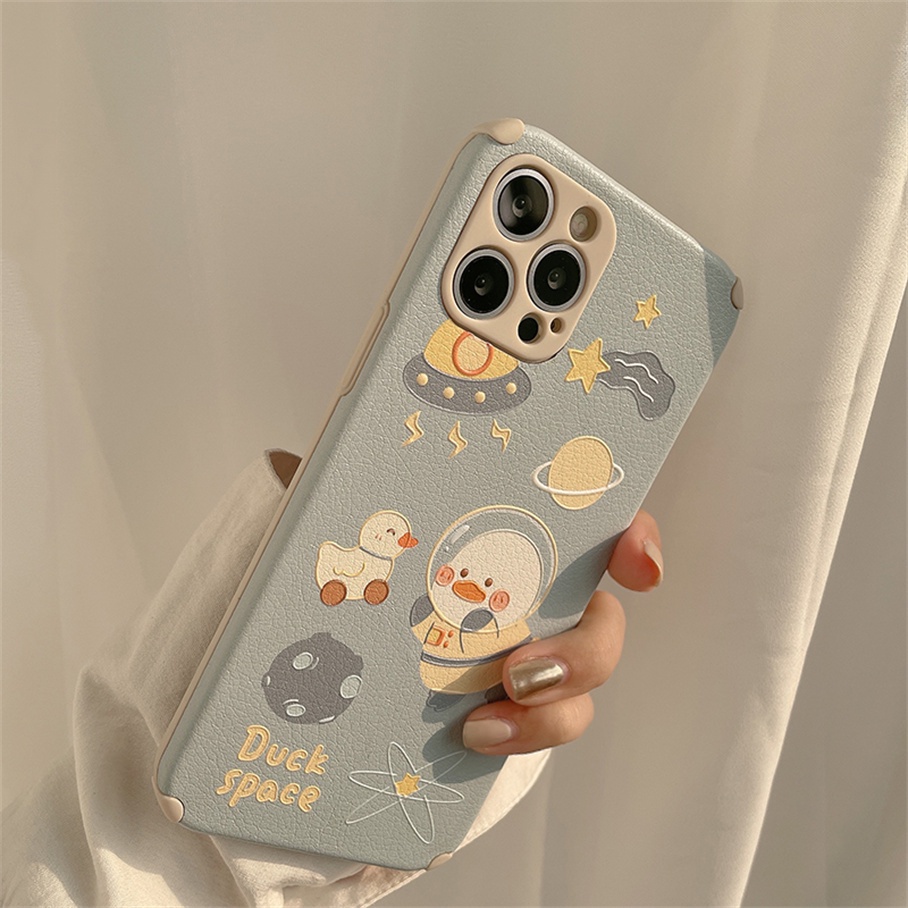 Ốp Điện Thoại Mềm In Hình Chú Vịt Dễ Thương Cho For iPhone 13 12 11 Pro Max XS Max XR X XS 8 7 Plus SE 2020
