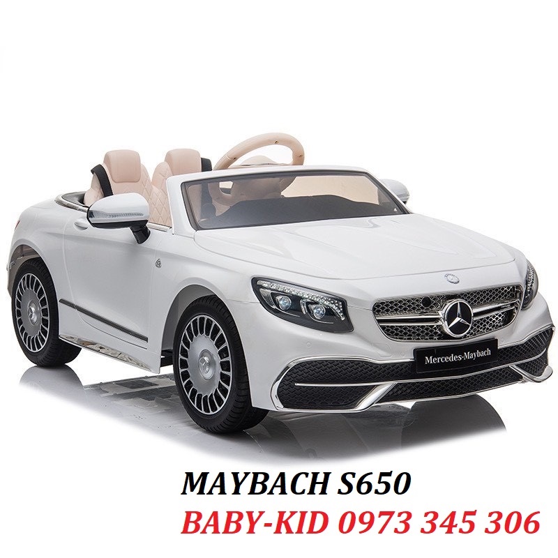 Ô tô điện trẻ em BABY-KID MERCEDES MAYBACH S650 ghế đôi sơn tĩnh điện 2 chỗ 4 động cơ