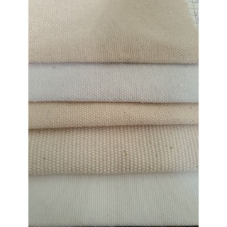 Vải lanh, vải bố mộc màu trắng và trắng ngà