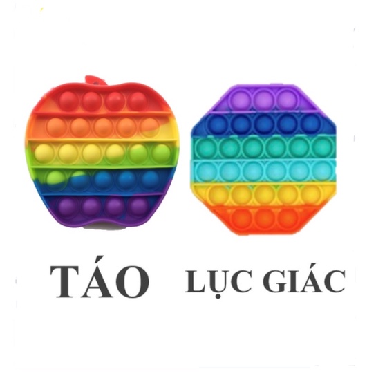 Đồ chơi Pad Pop it bấm bong bóng Rainbow