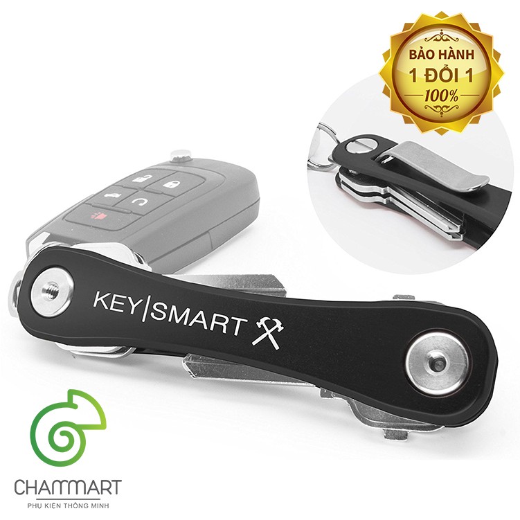 Key Smart móc chìa khóa đa năng móc giữ chìa khóa thép sơn tích điện cao cấp không gỉ siêu gọn thông minh Chammart